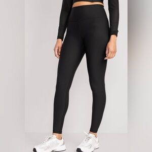 Old Navy High-Waisted Power soft Women's Black full Length Leggings